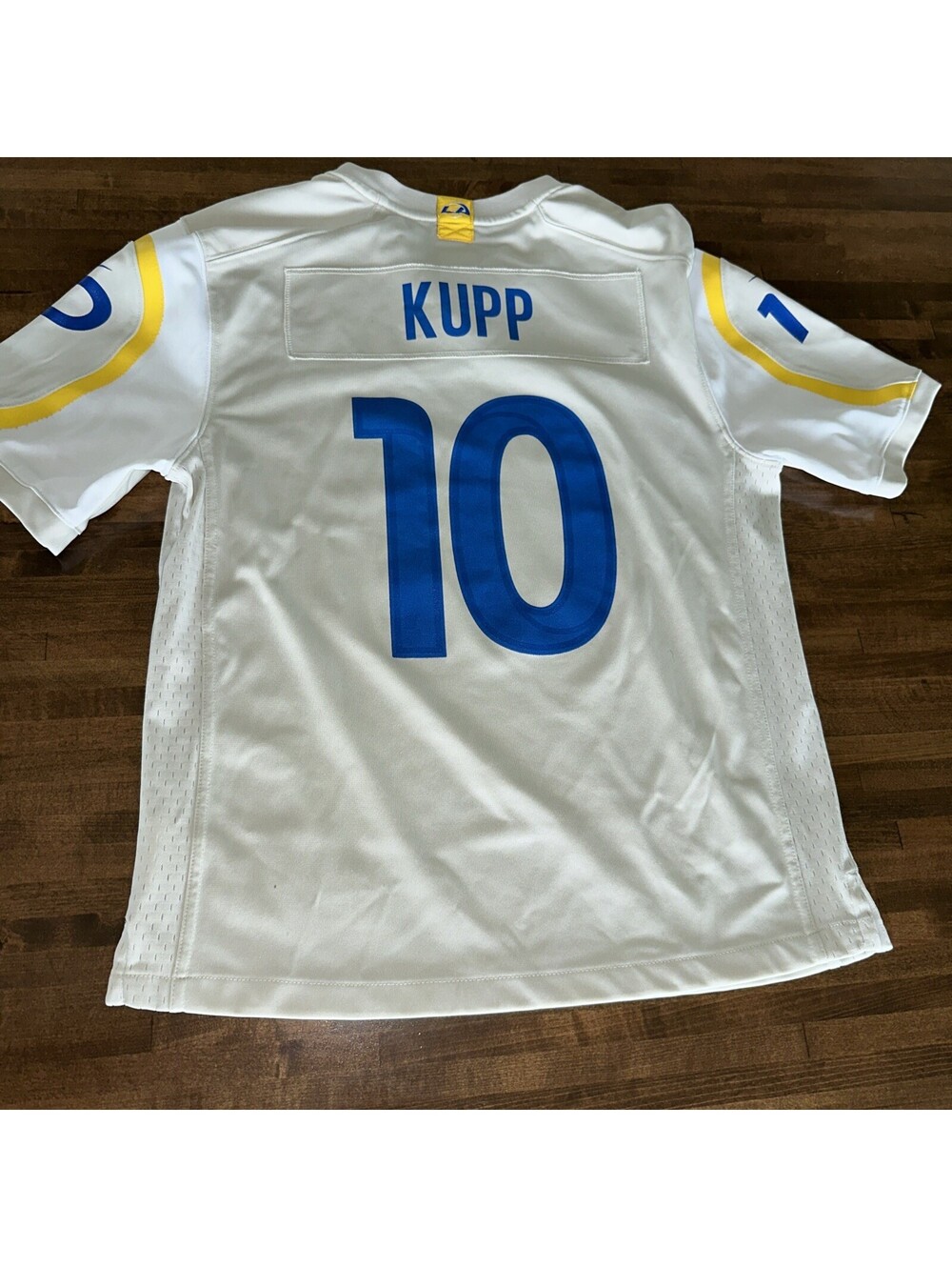 Nike Cooper Kupp #10 Los Angeles Rams Cream Game Team Jersey Youth L (14/16)